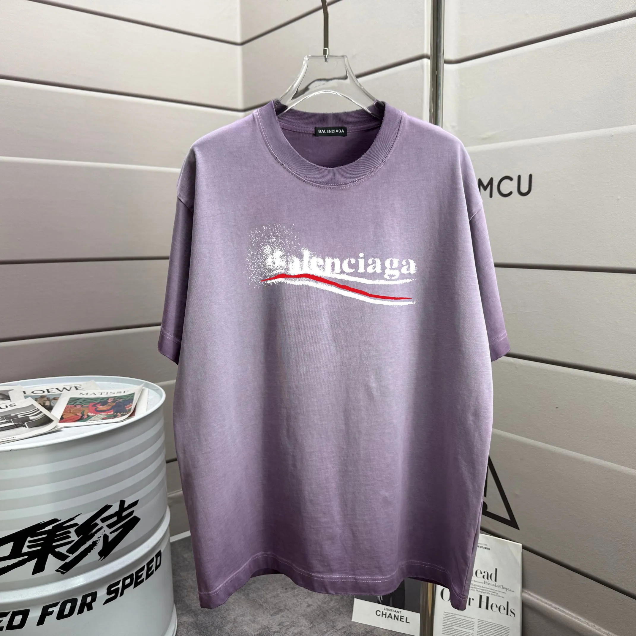 # * Balenciag*2026 New Arrival 320 tee Same Style : Size :S M L XL XXL Size： S （90-130 ） M （120-150 ） L （140-165 ） XL （160-180 ） XXL （180-210 ）
